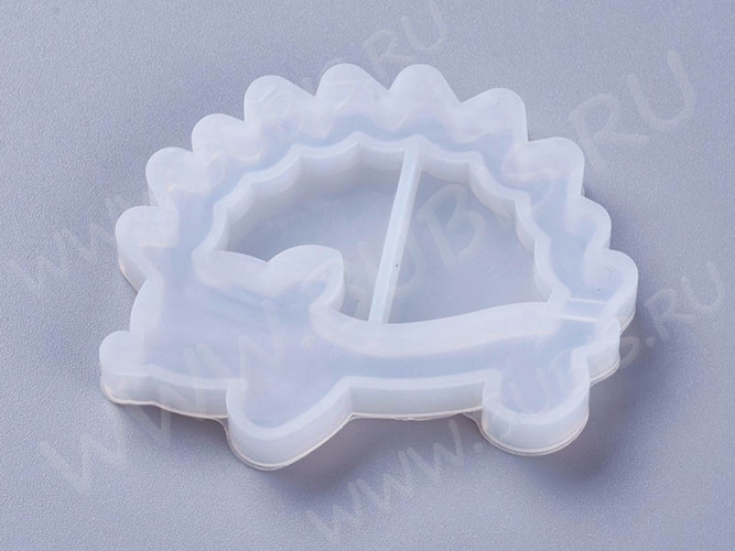 Молд 253 для эпоксидной смолы 50*45*8мм Шейкер/рамка Ёжик (силикон)