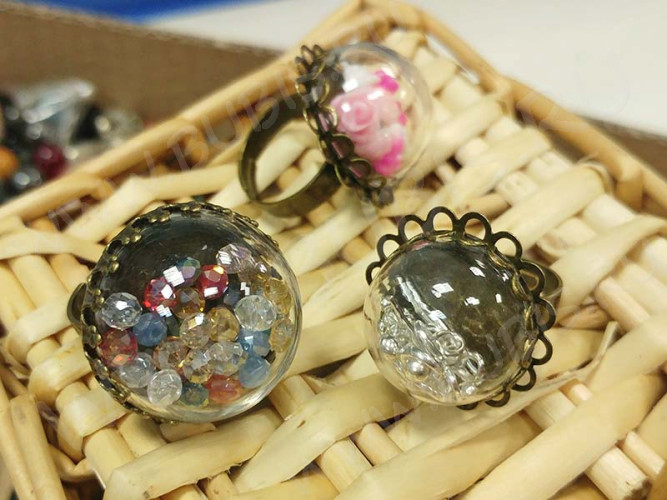 Пузырь стеклянный 22 Полусфера 20*20*12мм прозрачная (стекло)