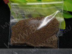 Микробисер 01 0,6-0,8мм св.коричневый металлик (стекло) (5гр)