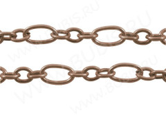 Цепочка I021 звенья 6*3,5 и 3,5*2,5мм античная медь (Iron) (50см)