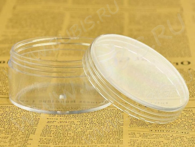 Контейнер для хранения 26 Баночка с винтовой крышкой 7,1*3,6*3,6см прозрачная (оргстекло)