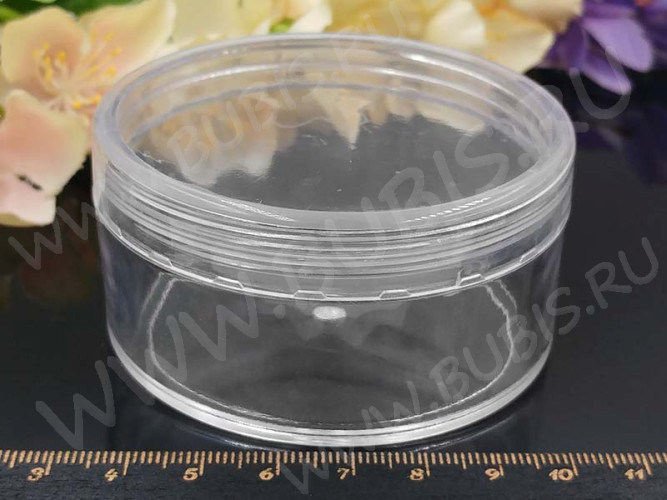 Контейнер для хранения 26 Баночка с винтовой крышкой 7,1*3,6*3,6см прозрачная (оргстекло)