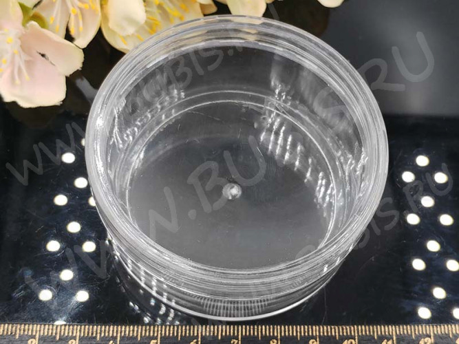 Контейнер для хранения 26 Баночка с винтовой крышкой 7,1*3,6*3,6см прозрачная (оргстекло)