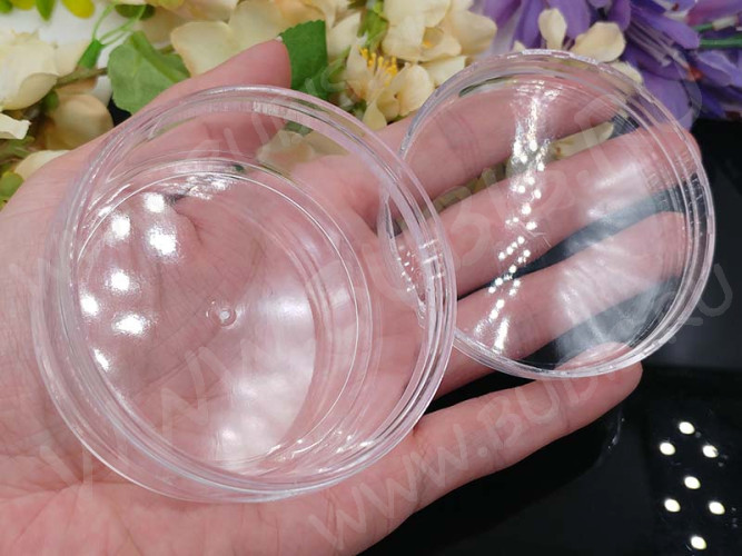 Контейнер для хранения 26 Баночка с винтовой крышкой 7,1*3,6*3,6см прозрачная (оргстекло)