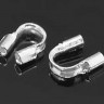 Купить Защита ланки или нити от перетирания 02 925 4*5*1мм серебристая (Sterling Silver) (2ШТ.) с доставкой по России
