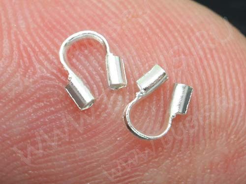 Защита ланки или нити от перетирания 02 925 4*5*1мм серебристая (Sterling Silver) (2ШТ.)