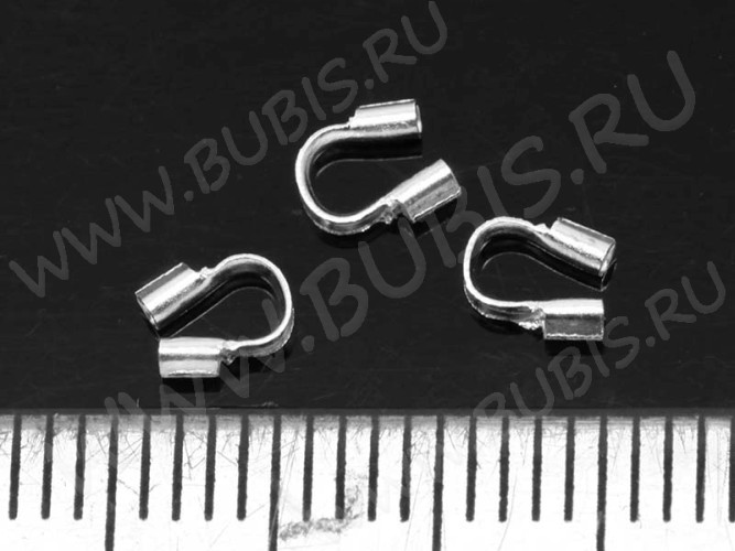Защита ланки или нити от перетирания 02 925 4*5*1мм серебристая (Sterling Silver) (2ШТ.)