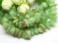 Галтовка крупная 10-14мм Мраморный Оникс св.зелёный (камни) (нить с замком 42-45см)