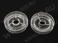 Катушка 09 пустая 50*10мм прозрачная (пластик) (упаковка и хранение)