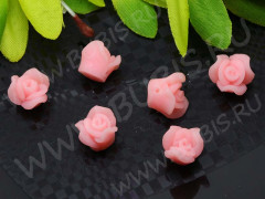 Бусина Fimo 45 Розочка примерно 10*8мм св.лососевая (фимо)