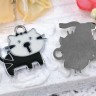 Подвеска Кошка 25 22*20,5*1,6мм чёрно-белая (цветные подвески) Купить Подвеска Кошка 25 22*20,5*1,6мм чёрно-белая (цветные подвески) с доставкой по России