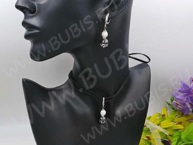 Швензы с английским замком №112 Полоска 18*12*3мм комплект с бейлом 15*6,5*2,5мм цвет платины (Brass с родированием) (1 комплект)