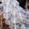 Купить Бусина округлая 10мм Лунный камень синт. (Опалит) (камни) (НИТЬ) с доставкой по России