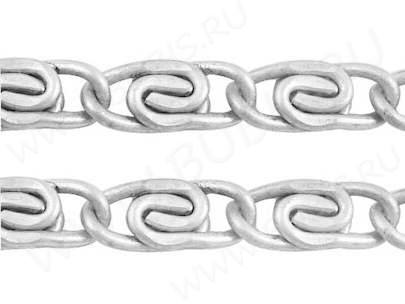 Цепочка I120 "Улитка" звено 11,5*5*1,5мм цвет платины (Iron) (50см)