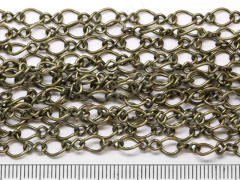 Цепочка I057 звенья 7*5мм и 6,5*3,5мм античная бронза (Iron) (50см)