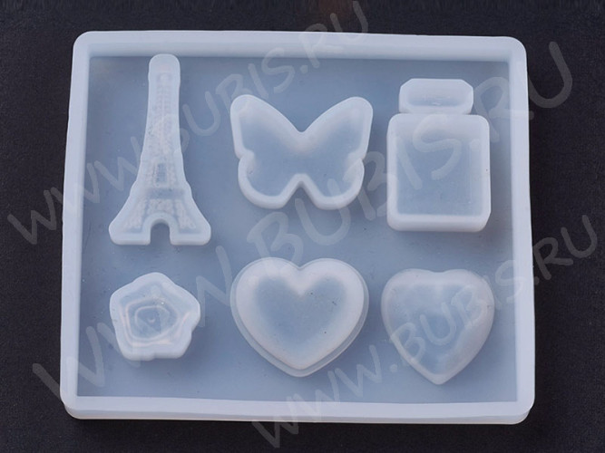 Молд 078 для эпоксидной смолы 89*77*8,3мм Подвески и Кулоны (силикон)