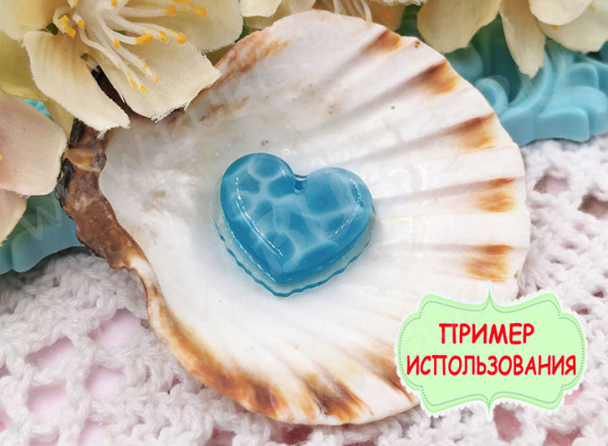 Молд 078 для эпоксидной смолы 89*77*8,3мм Подвески и Кулоны (силикон)