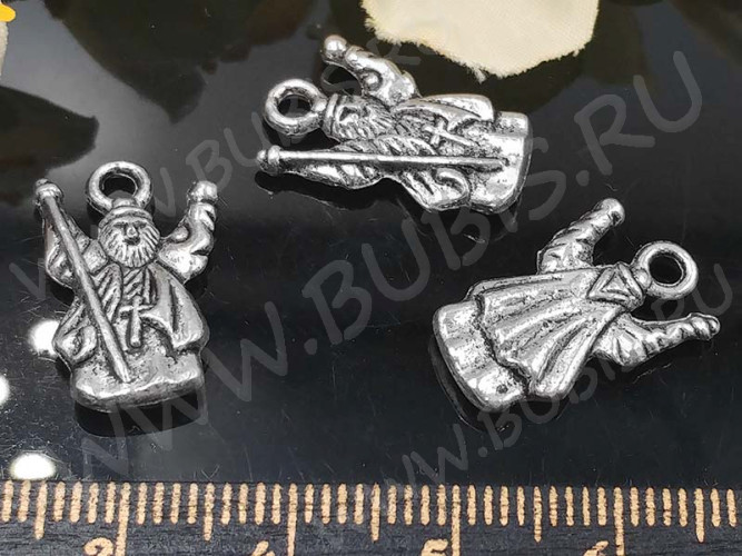 (СКИДКИ!!!) Подвеска Проповедник 01 3D 18*12*3мм античное серебро (литьё) (10шт.)