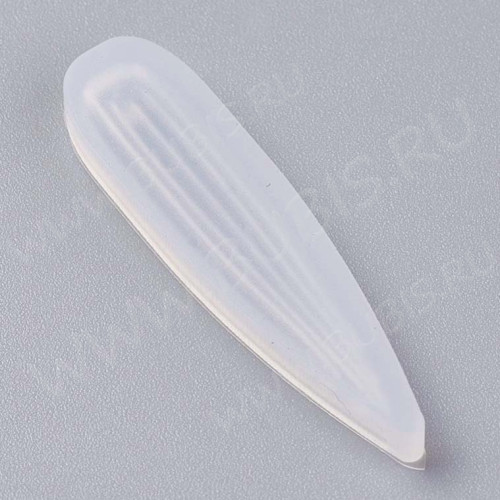 Молд 214 для эпоксидной смолы кулон подвеска листик 38*9,5*4мм (силикон)