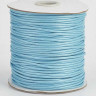 Купить Вощёный полиэстеровый шнур "корейский" 2мм светло-голубой (1м) с доставкой по России