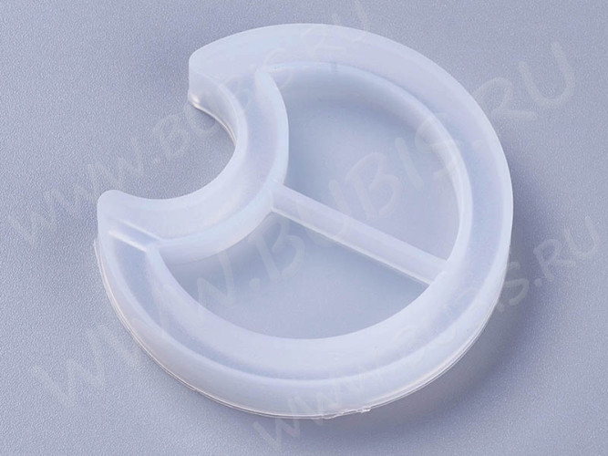 Молд 255 для эпоксидной смолы 50*45*8мм Шейкер/рамка Луна (силикон)