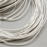 Купить Шнур кожаный 14 воловья кожа круглый 1,5мм белый (1м) с доставкой по России