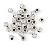 Бусина Шарик с узором серебряный 3мм серебро 925 (Sterling Silver)