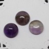 Купить Кабошон каменный 028 Круг 12*12*5мм Аметист натуральный (камни) с доставкой по России