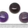 Купить Кабошон каменный 028 Круг 12*12*5мм Аметист натуральный (камни) с доставкой по России