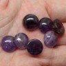 Купить Кабошон каменный 028 Круг 12*12*5мм Аметист натуральный (камни) с доставкой по России