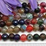 (ОПТ) Бусина округлая ГРАНЁНАЯ 8мм Агат кракле Микс темный (камни) (НИТЬ) Купить (ОПТ) Бусина округлая ГРАНЁНАЯ 8мм Агат кракле Микс темный (камни) (НИТЬ) с доставкой по России