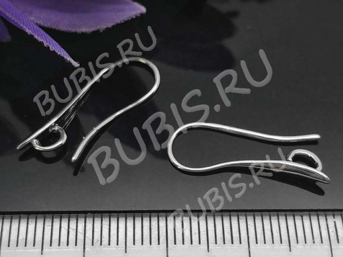 Швензы-крючки №073 Капелька 21*7,5*2мм цвет платины (LUX Китай) (Brass) (1пара)