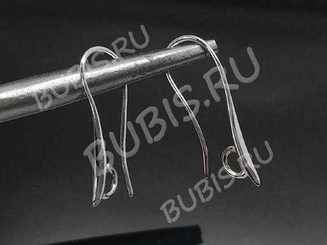 Швензы-крючки №073 Капелька 21*7,5*2мм цвет платины (LUX Китай) (Brass) (1пара)