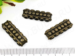 Разделитель 29 на 5 нитей 23*7,5*5мм античная бронза (литьё)