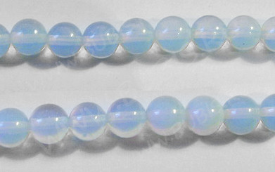 (ОПТ) Бусина округлая 6мм Лунный камень синт. (Опалит) (камни) (НИТЬ)