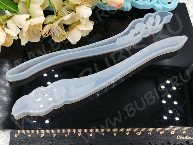 Молд 093 для эпоксидной смолы Палочка для волос Закладка 180*15*7мм (силикон)