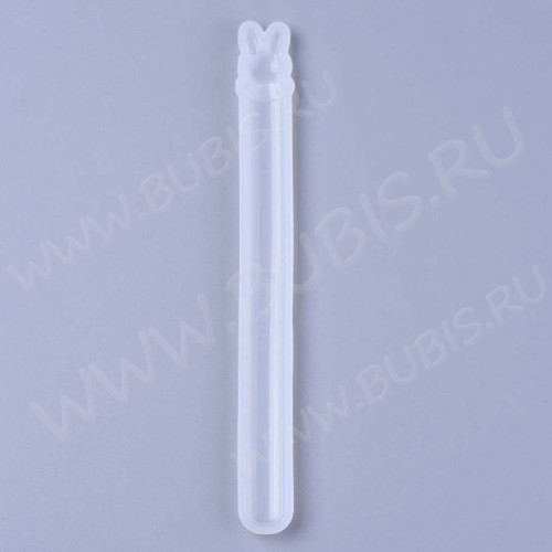 Молд 218 для эпоксидной смолы Палочка для волос Закладка Зайка 148*15*8мм (силикон)