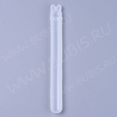 Молд 218 для эпоксидной смолы Палочка для волос Закладка Зайка 148*15*8мм (силикон)