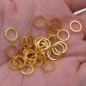 Купить Кольцо декоративное 21 Ронделька плоская 8*8*1мм золотистое (Brass) (10шт.) с доставкой по России