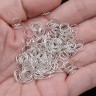 Купить (КРУПНЫЙ ОПТ) Колечки обычные 7*0,7мм серебристые (Iron) (500гр) с доставкой по России