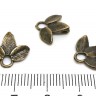 Купить Подвеска Листик 32 коннектор 14*13*4,5мм античная бронза (литьё) с доставкой по России
