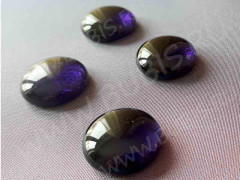 Кабошон Фьюзинг 210 Круглый 20мм Фиолетовый прозрачный