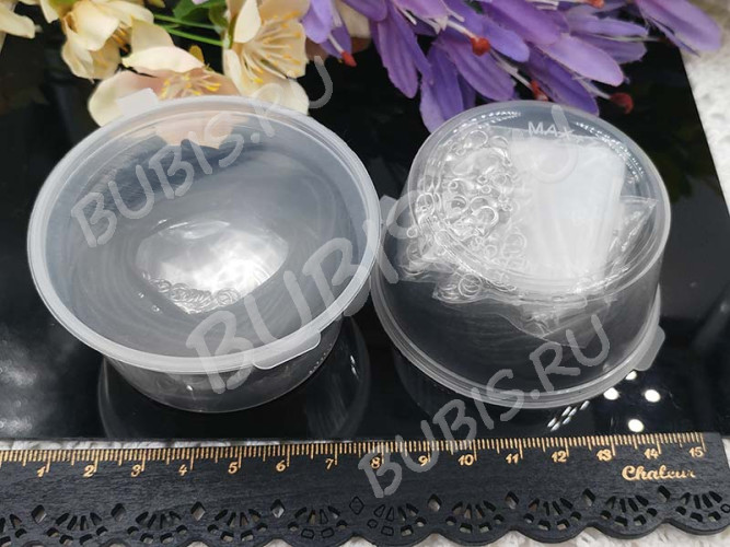 (ОПТ) Комплект ФУРНИТУРЫ 09 набор со шнурами в контейнере с крышкой цвет платины (Iron) (примерно 267шт.)