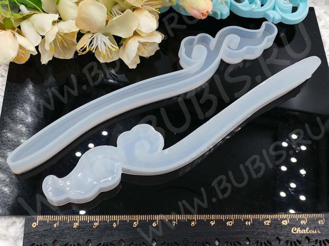 Молд 094 для эпоксидной смолы Палочка для волос Закладка 180*22*7,8мм (силикон)