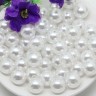 Купить Бусина Округлая 19 "Жемчуг" 10мм белоснежный (акрил) (20шт.) с доставкой по России