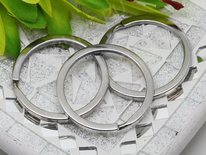 Карабин для брелка 16 Кольцо 35*35*2,3мм цвет платины (Iron)