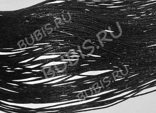 (ОПТ) Вощёный х/б шнур 1мм (1,2мм) чёрный (ок. 210м)