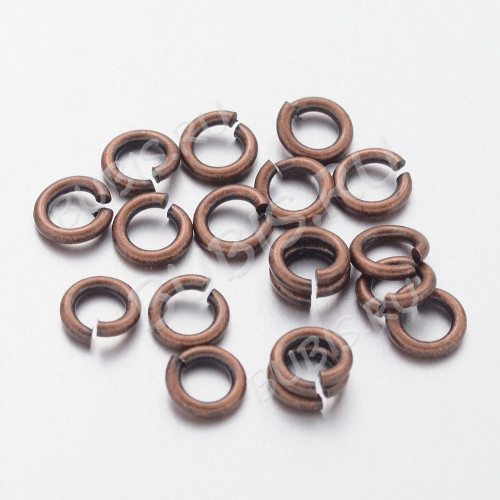 Колечки обычные толстые 5*1мм античная медь (Brass) (100шт)