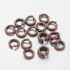 Колечки обычные толстые 5*1мм античная медь (Brass) (100шт)