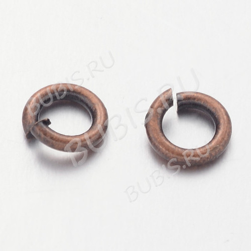 Колечки обычные толстые 5*1мм античная медь (Brass) (100шт)